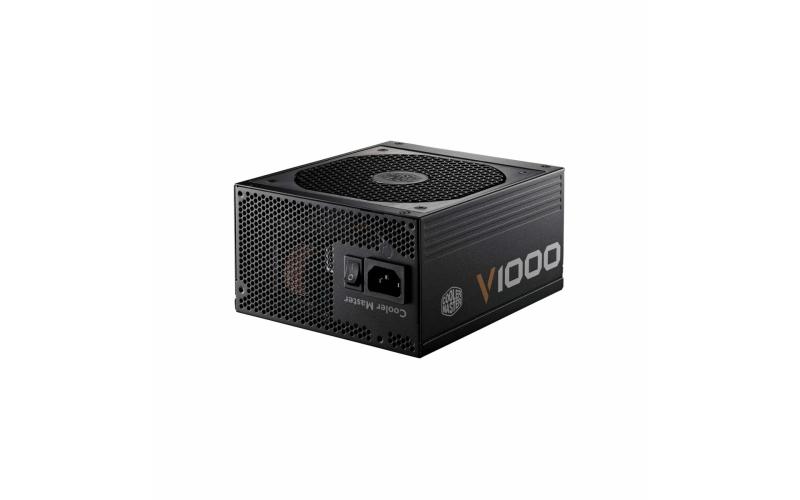 Cooler master V1000 { 1000W output capacity / Fully modular / 80 plus gold / 135 mm silent fan / Tight voltage regulation } RS-A00-AFBA-G1